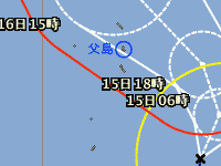 台風第7号 台風経路図 20160814