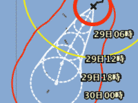 台風第5号 台風経路図 20170729